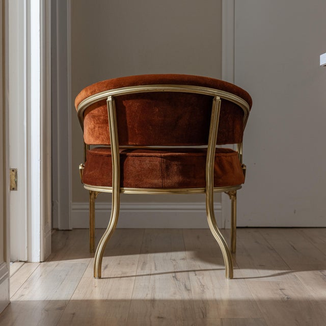 Mid-Century John Van Koert Troy Sunshade Cymbal Gold Aluminum Lounge Armchair, Attributed For Sale - Image 11 of 17