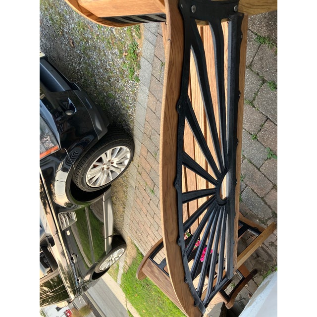 Berkeley Forge and Foundry Vintage Bench For Sale - Image 9 of 9