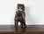 English English 1900s Standing Terracotta Pug Sculpture with Glass Eyes and Collar For Sale - Image 3 of 9