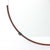Brown Art Deco Round Mirror With Walnut & Black Lacquer Half Border Detailing For Sale - Image 8 of 14