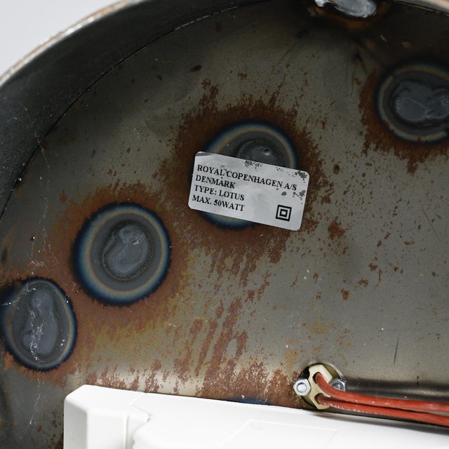 Sculptural Floral Lamp from Royal Copenhagen, Denmark, 1960 For Sale - Image 11 of 17