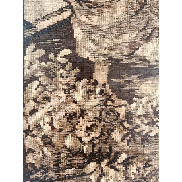 Framed Antique European Woven Tapestry Textile For Sale - Image 9 of 16