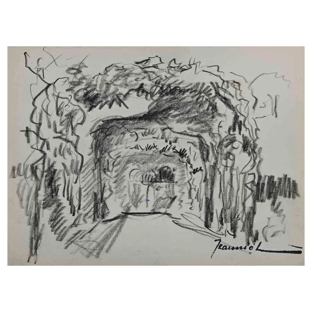 Pierre Georges Jeanniot, Landscape, Original Drawing, Early 20th-Century For Sale