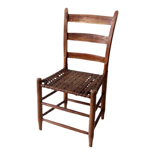 Antique American Splint Weave Chair