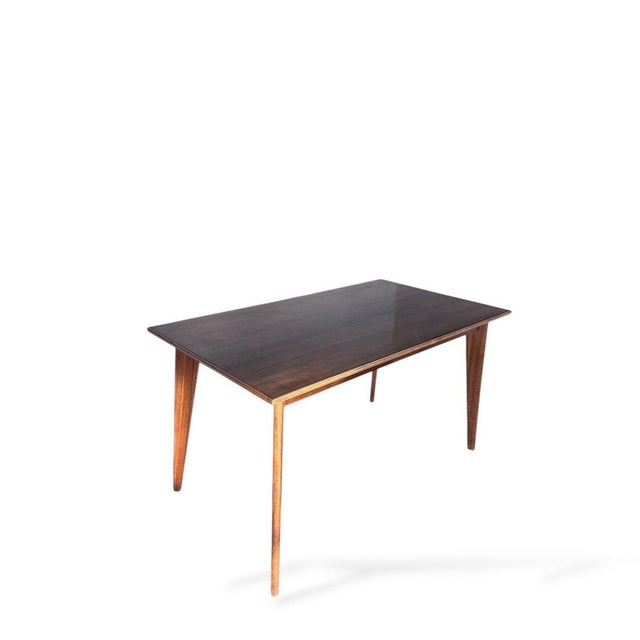 1960s Mid-Century Rectangular Walnut Dining Table with Tapered Legs, 1960s For Sale - Image 5 of 12