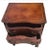 Wood Two-Drawer Serpentine Mahogany Chippendale Side Table With Stenciled Leather Top For Sale - Image 7 of 12