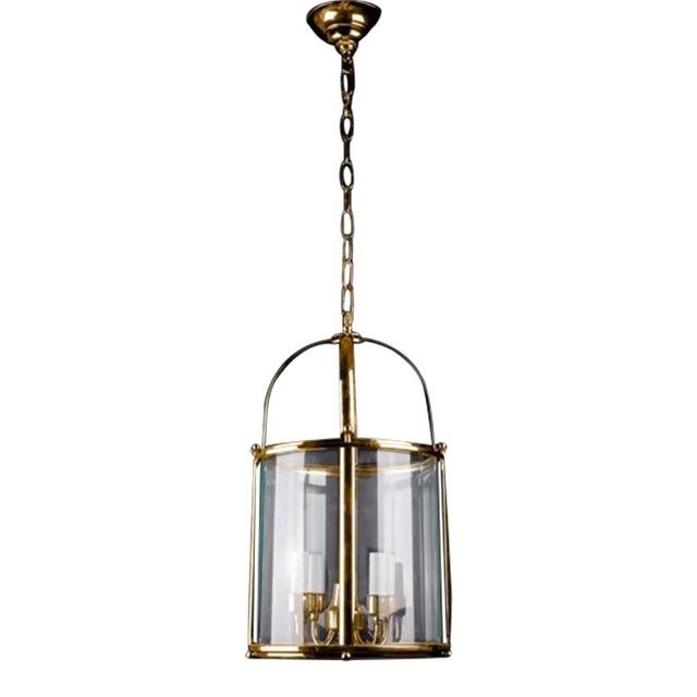 Centra Lantern in Gold Finish For Sale