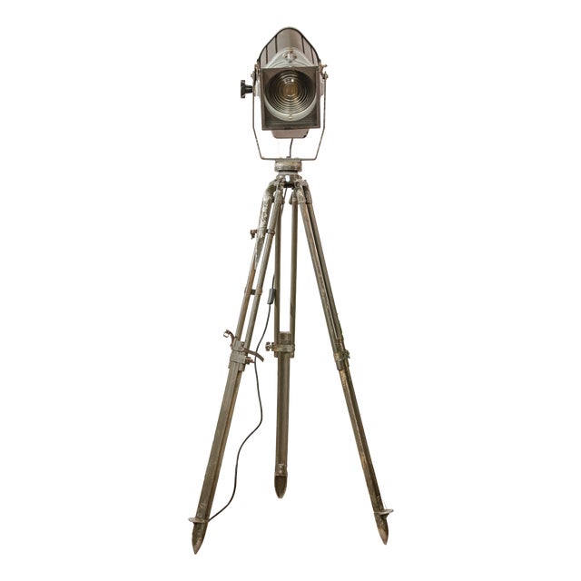 East German Theatre Spotlight Floor Lamp from Veb Narva, 1980s For Sale