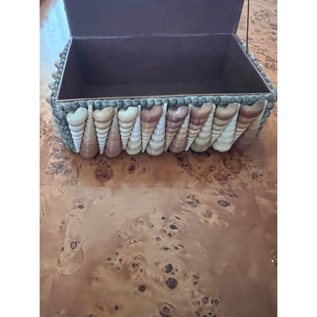 Vintage Shell Encrusted Box For Sale - Image 9 of 10