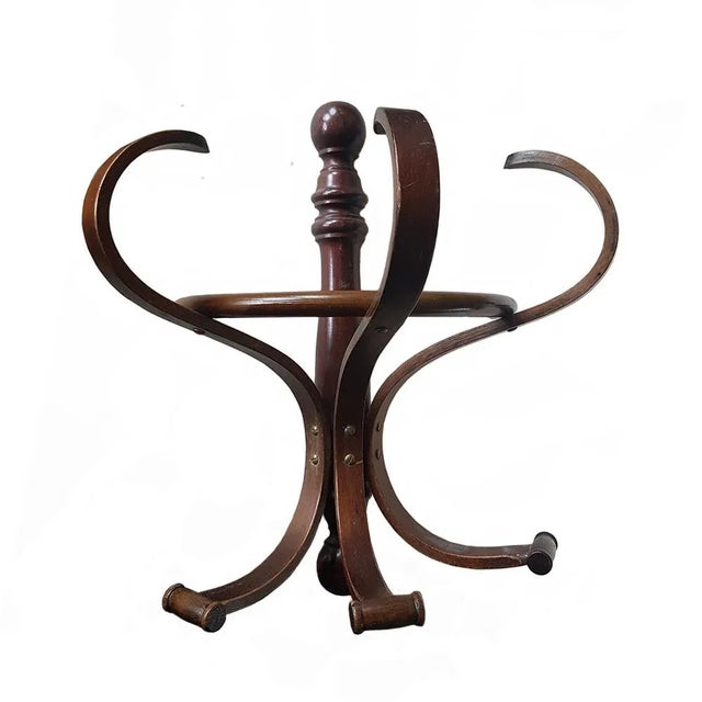 Vintage Thonet Style Wall Coat Rack For Sale - Image 5 of 5