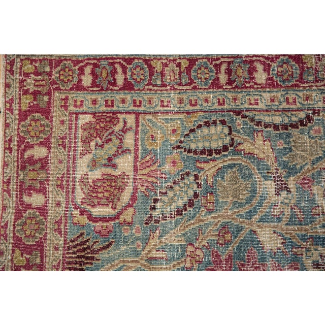 Vintage Distressed Meshed Rug - 4'4" x 6'9" For Sale In New York - Image 6 of 11
