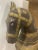 A large finely pressed copper and brass clad carved wooden horse. Richly decorated throughout with elaborate embossed...