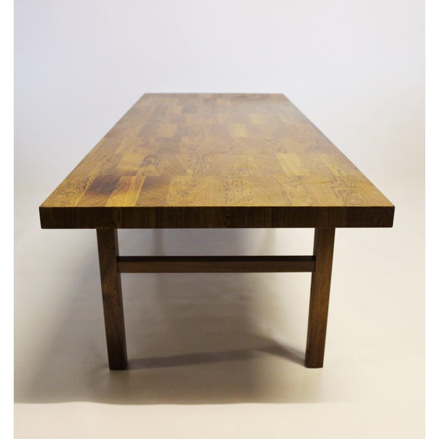 Danish Modern Checkered Rosewood Coffee Table, 1960s For Sale - Image 3 of 7
