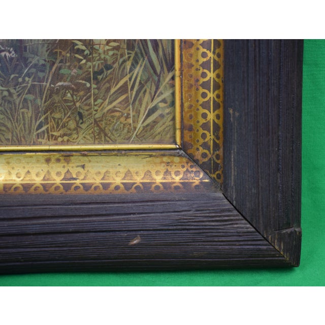 Art Sz: 11 1/4"H x 15"W Frame Sz: 17 1/4"H x 21 1/8"W Faux bois refers to the artistic imitation of wood or wood grains in...