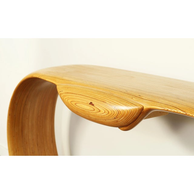 1980s Zen Console Table With Drawer by Rock Cross For Sale - Image 4 of 8