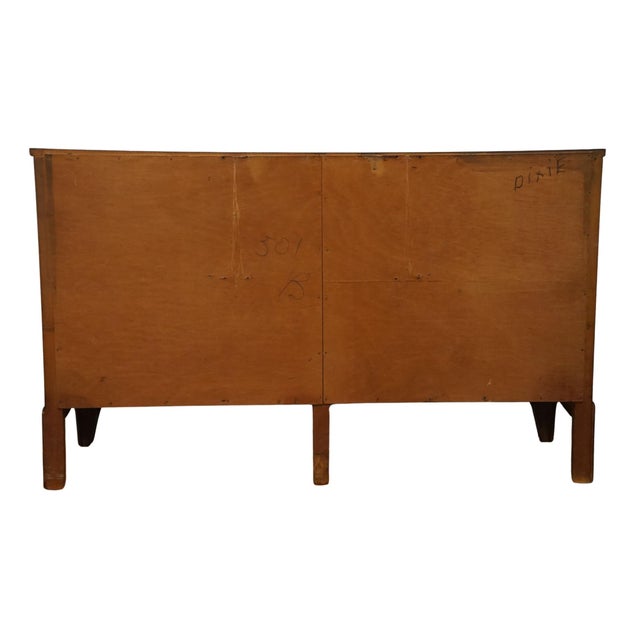 Dixie Furniture Mahogany Traditional Duncan Phyfe Style 56" Double Dresser For Sale - Image 11 of 12