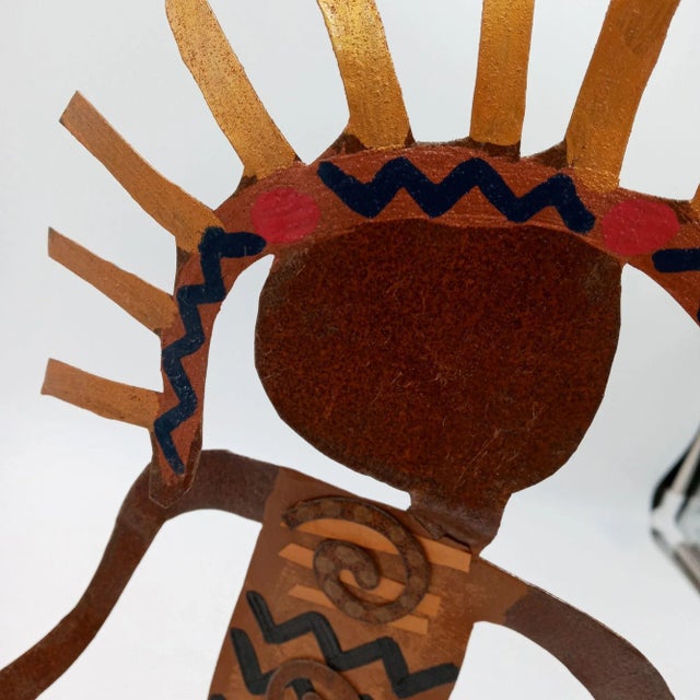 Abstract Metal Family Sculpture Ooak Vintage Bill Finks Brutalist Primitive Home Decor For Sale - Image 11 of 12