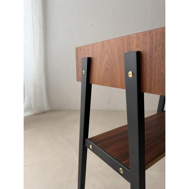 Scandinavian Chest of Drawers in Teak and Black Beech For Sale - Image 5 of 11