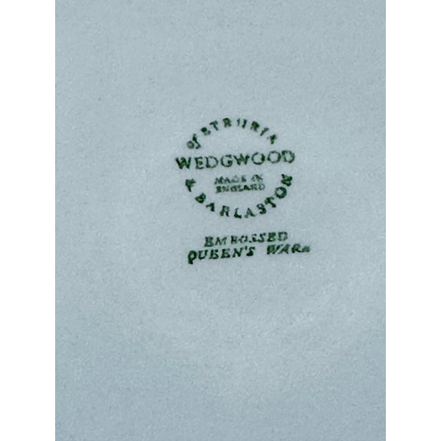 Vintage Wedgwood Embossed Queensware Plate For Sale In New Orleans - Image 6 of 7