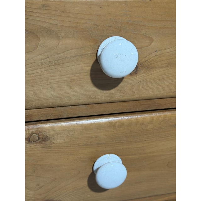 Antique Pine Three Drawers - Chest of Drawers From England For Sale - Image 9 of 18