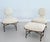 Slipper Chairs and Ottoman in Walnut and Bouclé by Renzo Zavanella, 1950, Set of 3 For Sale - Image 14 of 18