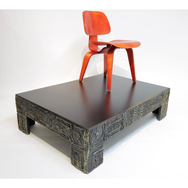 Craft Associates Mid 20th Century Adrian Pearsall Brutalist Sculpted Resin Cocktail Table For Sale - Image 4 of 12