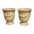Pair of Small, Cream Colored Terra Cotta Pots From Anduze, France For Sale