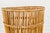 Country Style Rattan Waste Basket with Braided Woven Accents and Tapering Lines For Sale - Image 12 of 12
