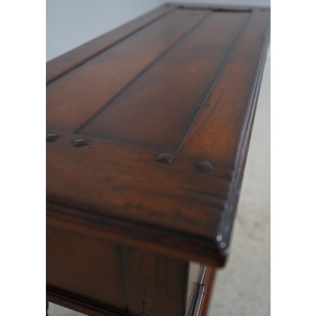 Jonathan Charles Mahogany 2 Drawer Console For Sale In Philadelphia - Image 6 of 18