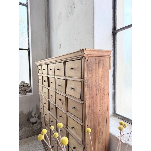 Pine Workshop Cabinet with Drawers, 1950s For Sale - Image 11 of 18