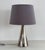 Ceramic Mid-Century Modern Italian Ceramic Table Lamp in Silver Metallic from Ugo Zaccagnini, 1960s For Sale - Image 7 of 15