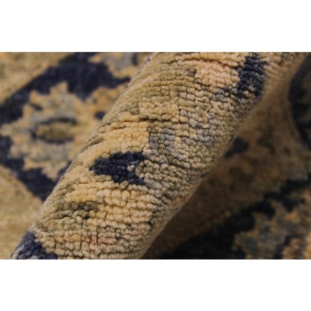 Textile Ziegler 1990's Blue/Beige Wool Runner Rug- 2'9'' X 8'0'' For Sale - Image 7 of 10