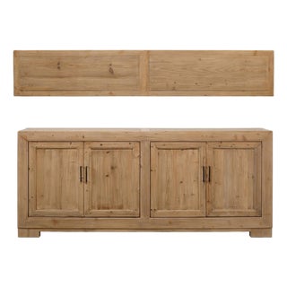 Capri Four-Door Tall Sideboard - Weathered Natural For Sale