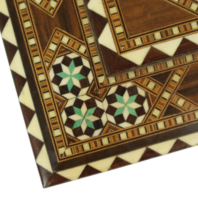 Marquetry Inlay Jewelry Trinket Box, 1970s For Sale - Image 13 of 18