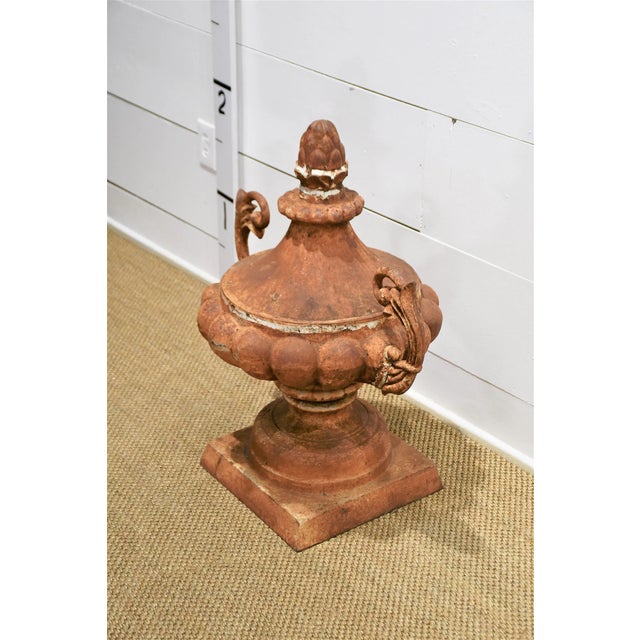 Early 20th Century French Cast Iron Garden Finial For Sale - Image 4 of 5