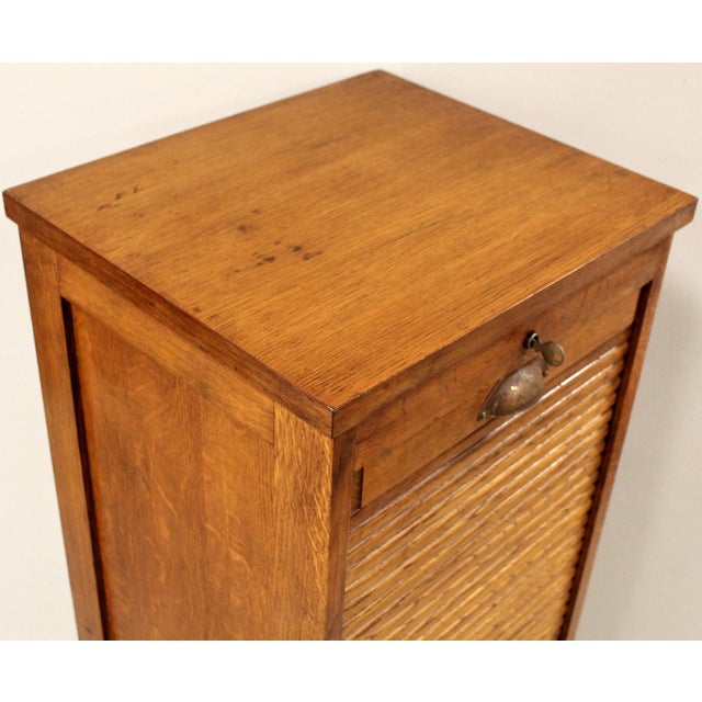 Vintage Filing Cabinet in Oak, 1920s For Sale - Image 13 of 15