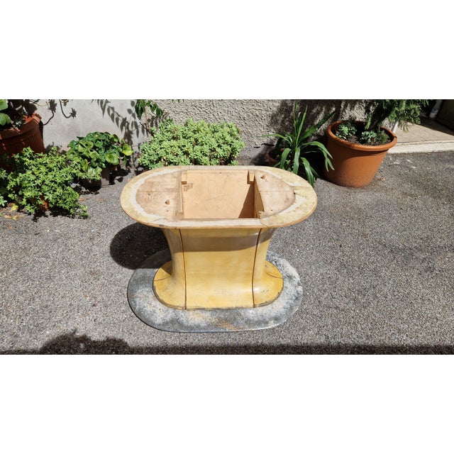 Table with Wooden Base and Oval Marble Top from Vittorio Dassi, 1950s For Sale - Image 14 of 18