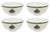 Plastic Spode Christmas Tree Melamine Bowls 6" - Set of 4 For Sale - Image 7 of 7
