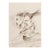 1990 Gérard Daran Duo (Ocre) Signed Lithograph For Sale