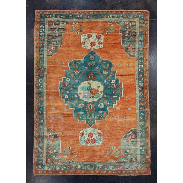 Bronze Turkish Vintage Rug 5'4" x 7'7" #17950 For Sale - Image 8 of 8