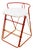 Red Metal Step Stool with White Plastic Seat from Norda For Sale