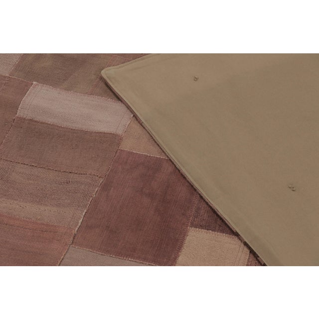 Beige Vintage Turkish Patchwork Rug in Soft Brown and Beige Tones - Rug & Kilim For Sale - Image 8 of 10