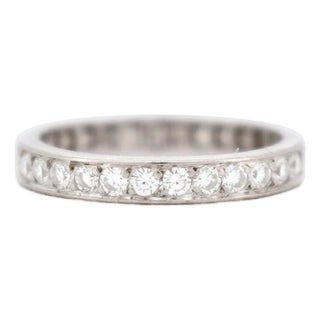 Antique Art Deco Diamond Eternity Band 2.00 Carats — Circa 1920, Size 7.5 For Sale