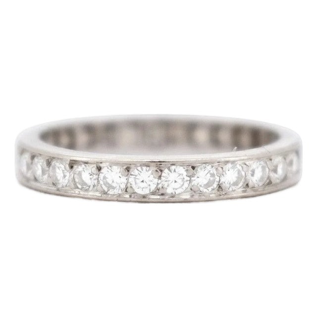 Antique Art Deco Diamond Eternity Band 2.00 Carats — Circa 1920, Size 7.5 For Sale