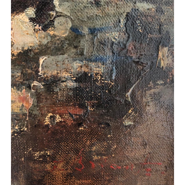 Modern Ezelino Briante, Maisons typiques, Oil on Canvas, Framed For Sale - Image 3 of 10