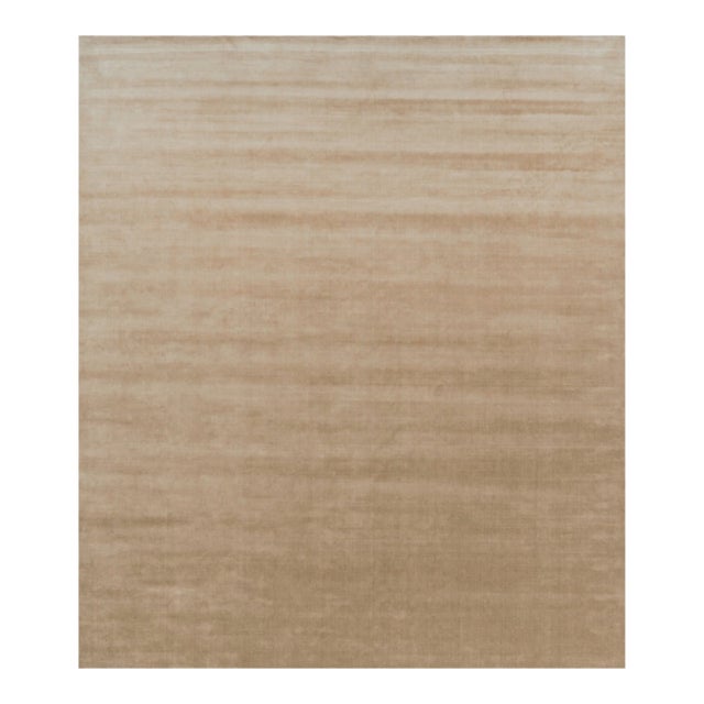 Rug & Kilim’s Oversized Contemporary Textural Solid Rug in Brown Tones-13x15 For Sale