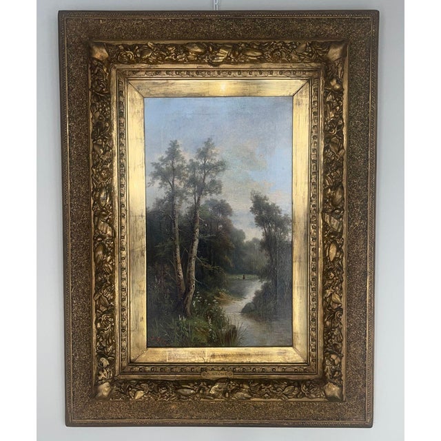 English Late 19th Century Signed Ada Stone Landscape Paintings. United Kingdom - a Pair For Sale - Image 3 of 12
