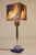 Chrome Rarest Chicago 1933 Worlds Fair "Saturn" Logo Streamline Art Deco Chrome Cobalt Glass Table "Hall of Science" Lamp Sublime Condition! For Sale - Image 8 of 16
