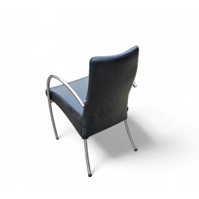 Leather Dining Chairs by Hennie de Jong, 1990s, Set of 6 For Sale - Image 13 of 17