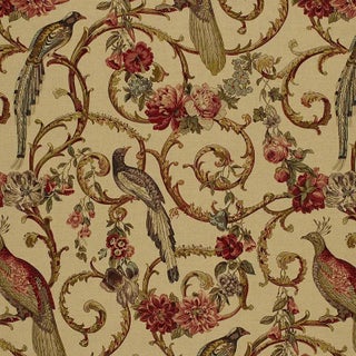 Sample- Schumacher Madrigal Fabric in Document For Sale